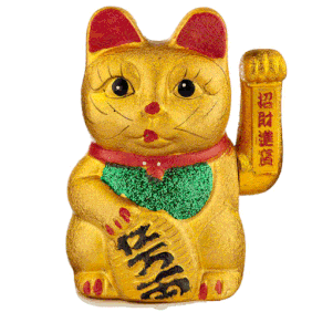 goldene Winkekatze